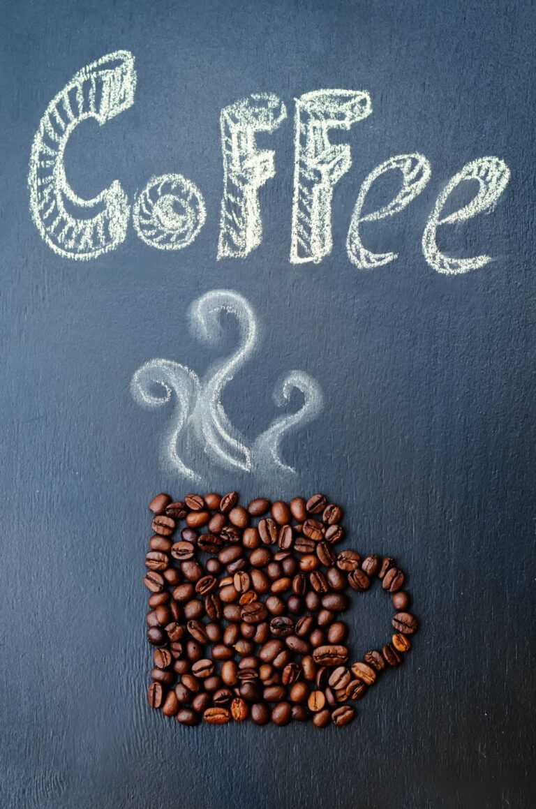 coffee with coffee beans
